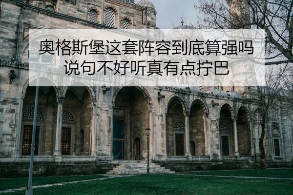 奥格斯堡这套阵容到底算强吗 说句不好听真有点拧巴